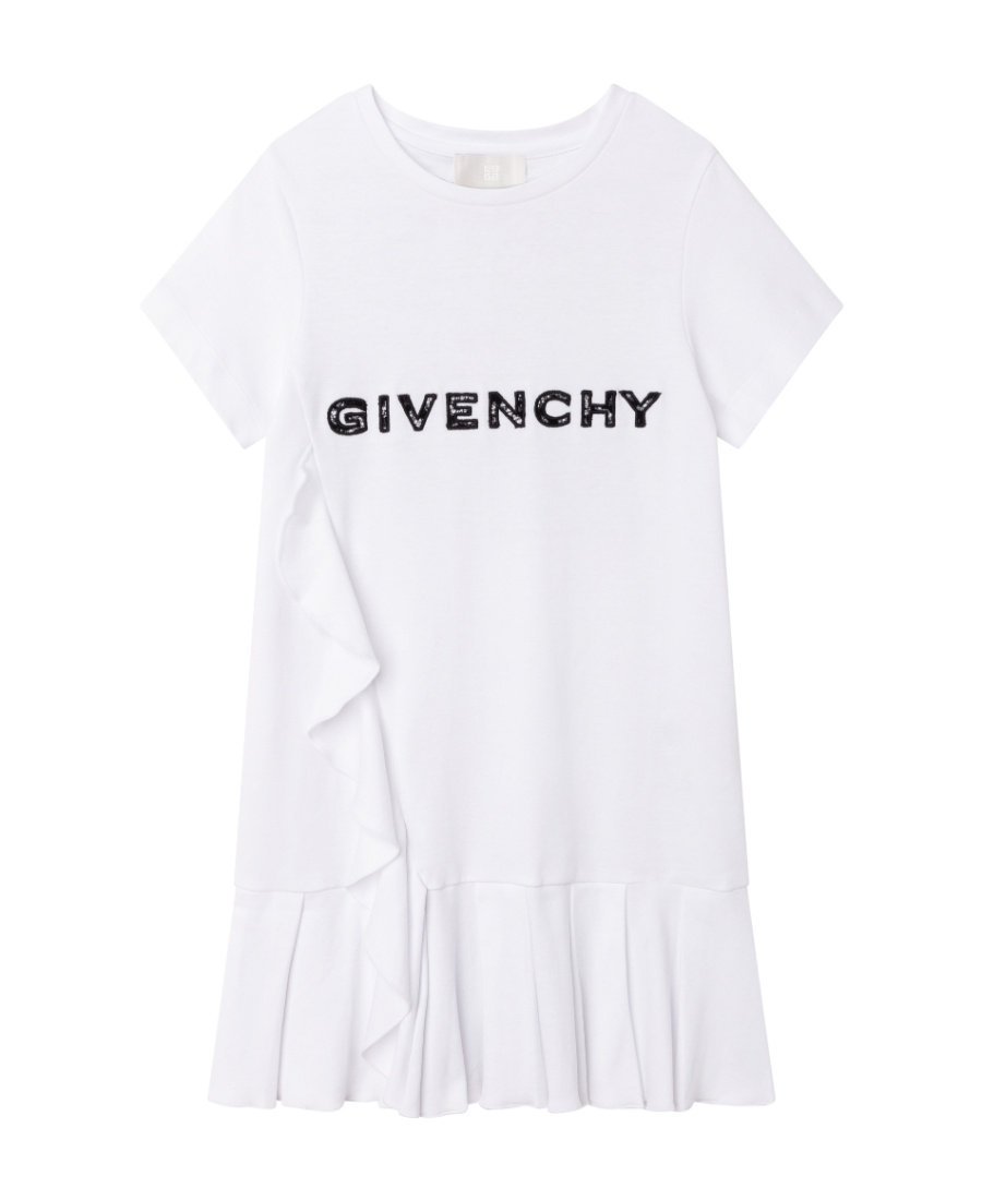 Givenchy Logo Printed Dress In White