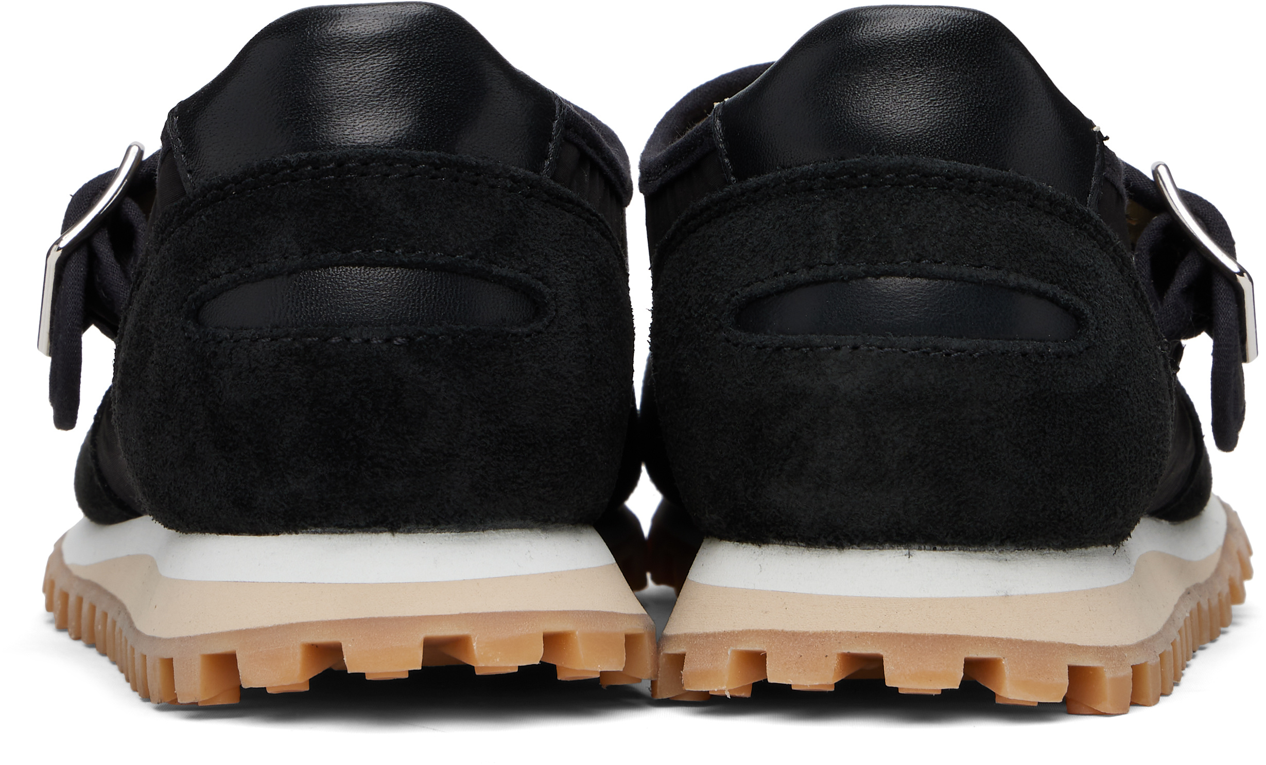 Shop Comme Des Garçons Leather Sneakers