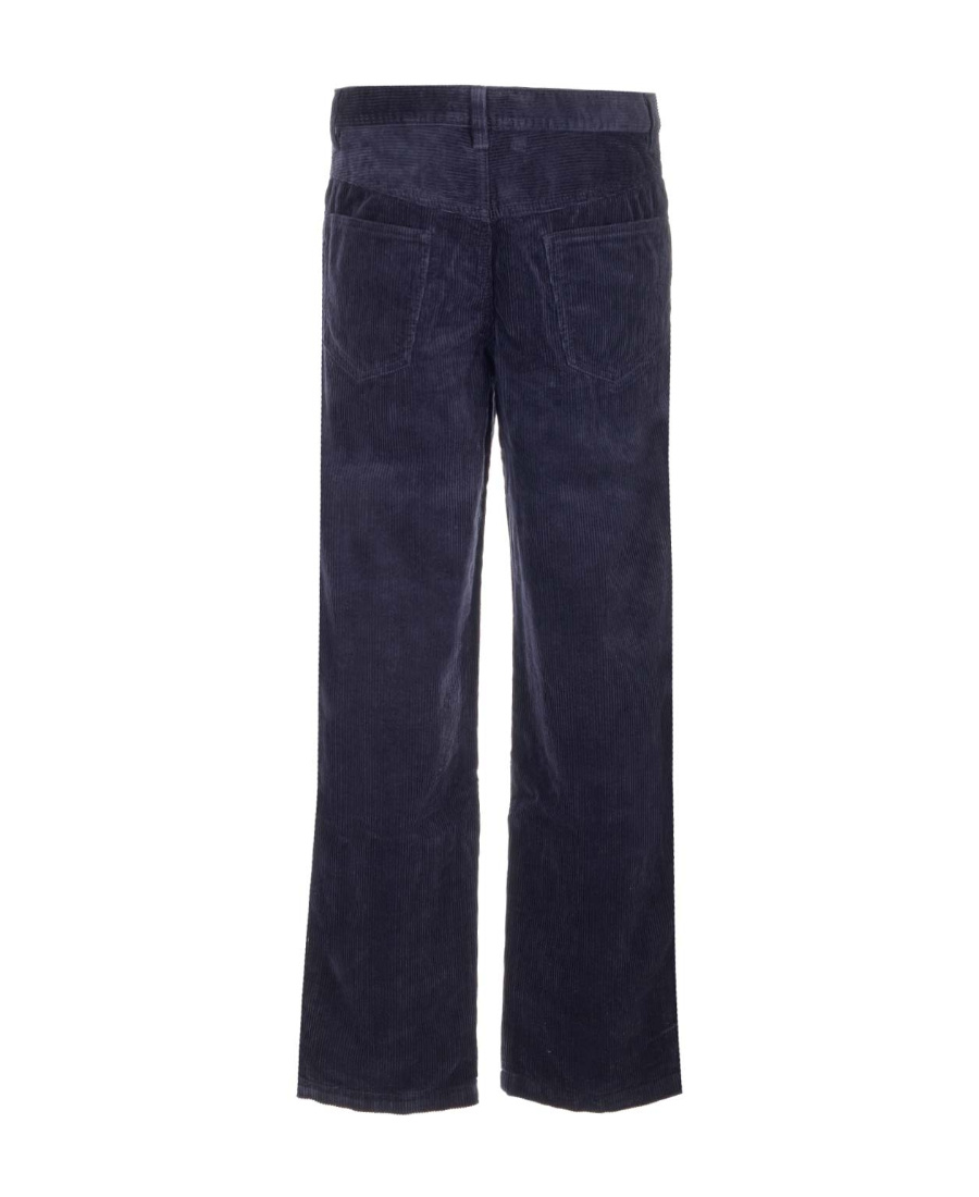 Isabel Marant Jorje-gb Straight Leg Corduroy Pants In Black