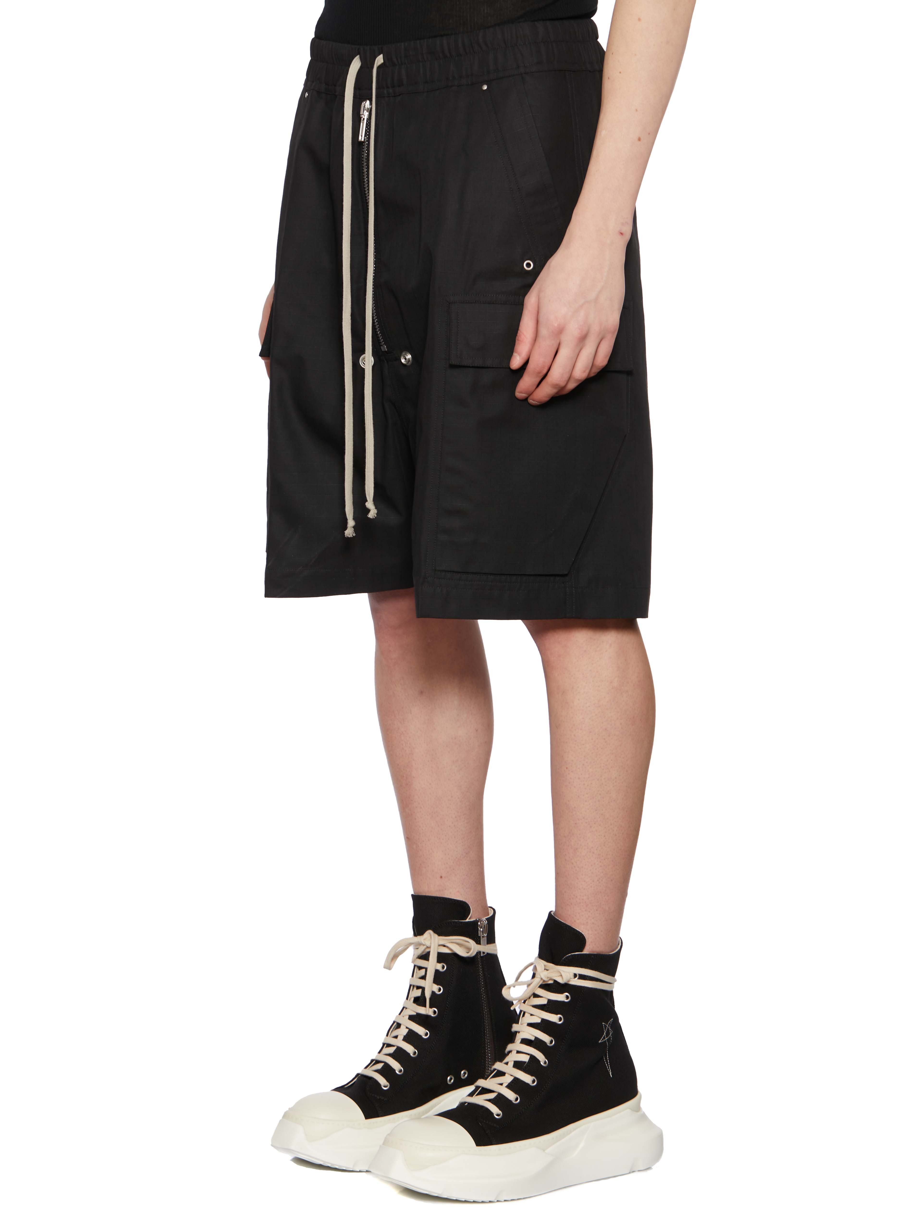 Rick Owens Drawstring-waist Bermuda Shorts In Black