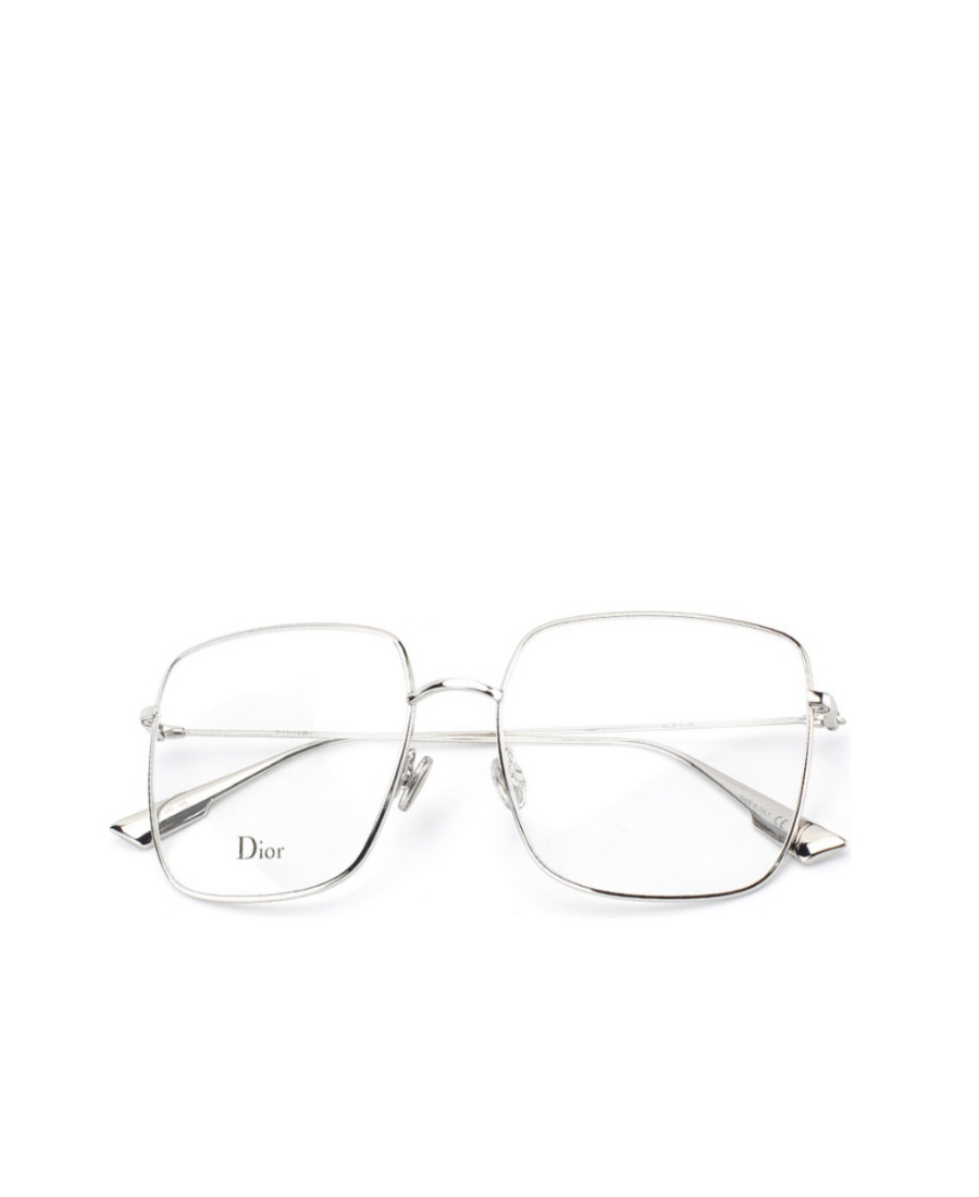 Dior Large Square Metal Flat Mirror In White