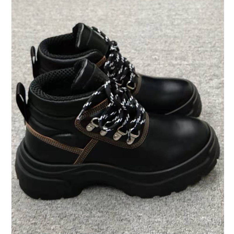 Maison Margiela Lace-up Boots In Black