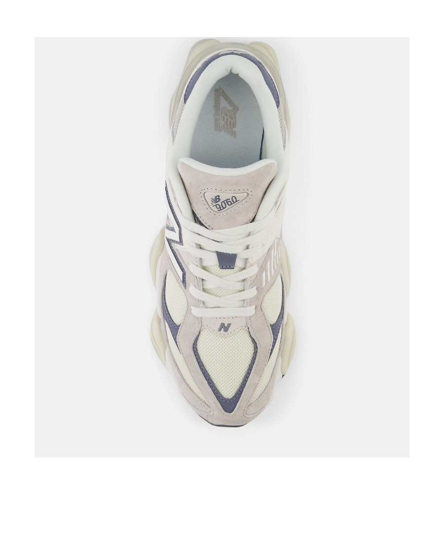 New Balance 9060 Low-top Suede And Mesh Sneakers In Gray