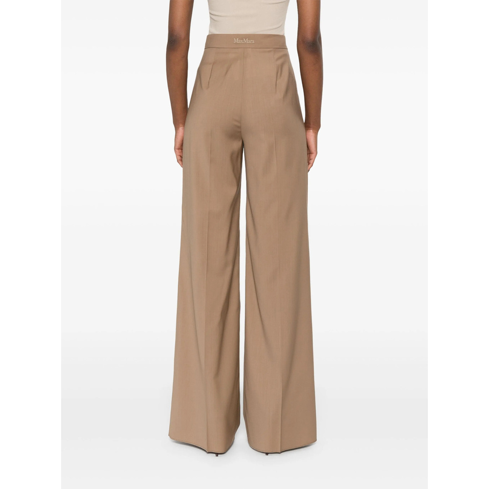 Max Mara High-waist Trousers In Virgin Wool