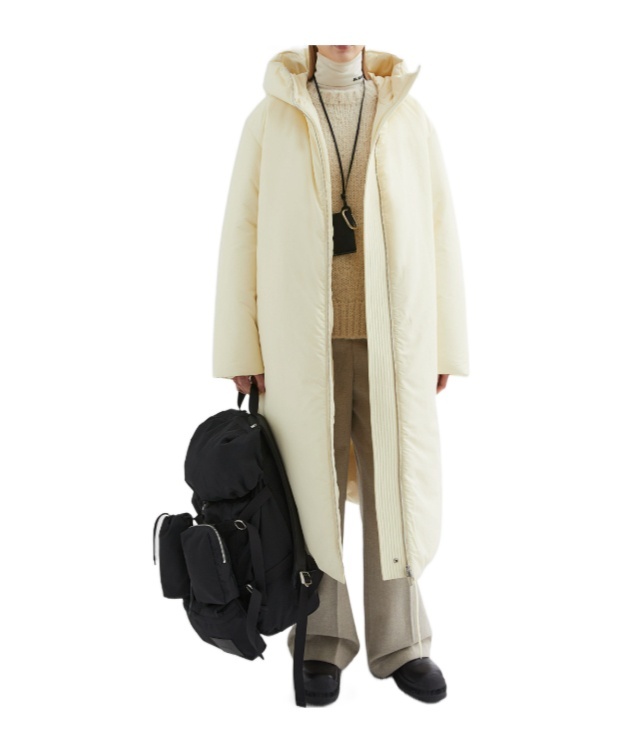 Jil Sander Down Parka In Neutral