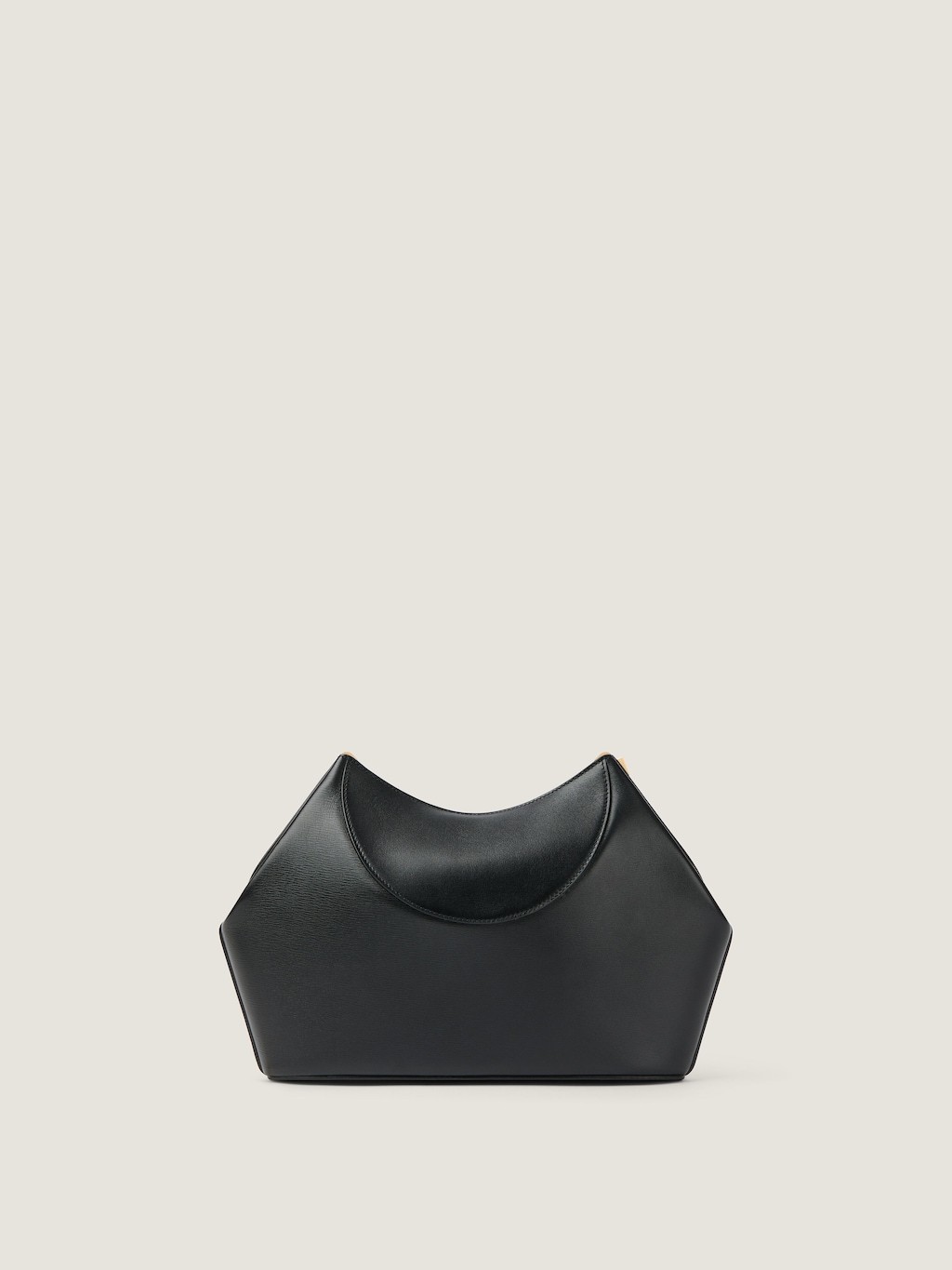 Givenchy Facet Clutch In Leather In Black