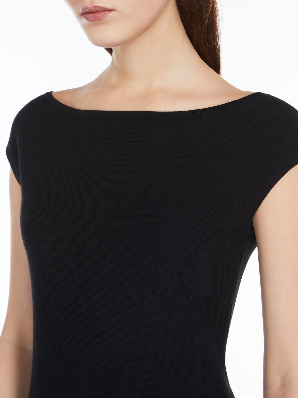 Max Mara Horn Dress In Black