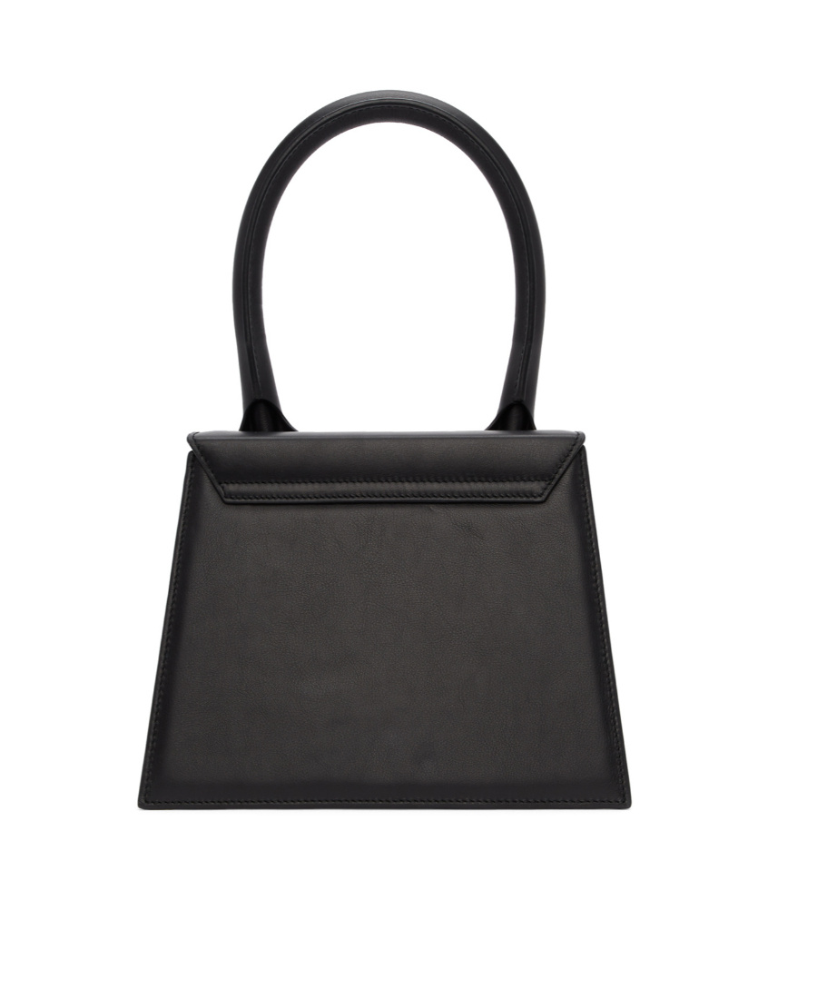 Jacquemus Le Grand Chiquito Bag Leather Large In Black