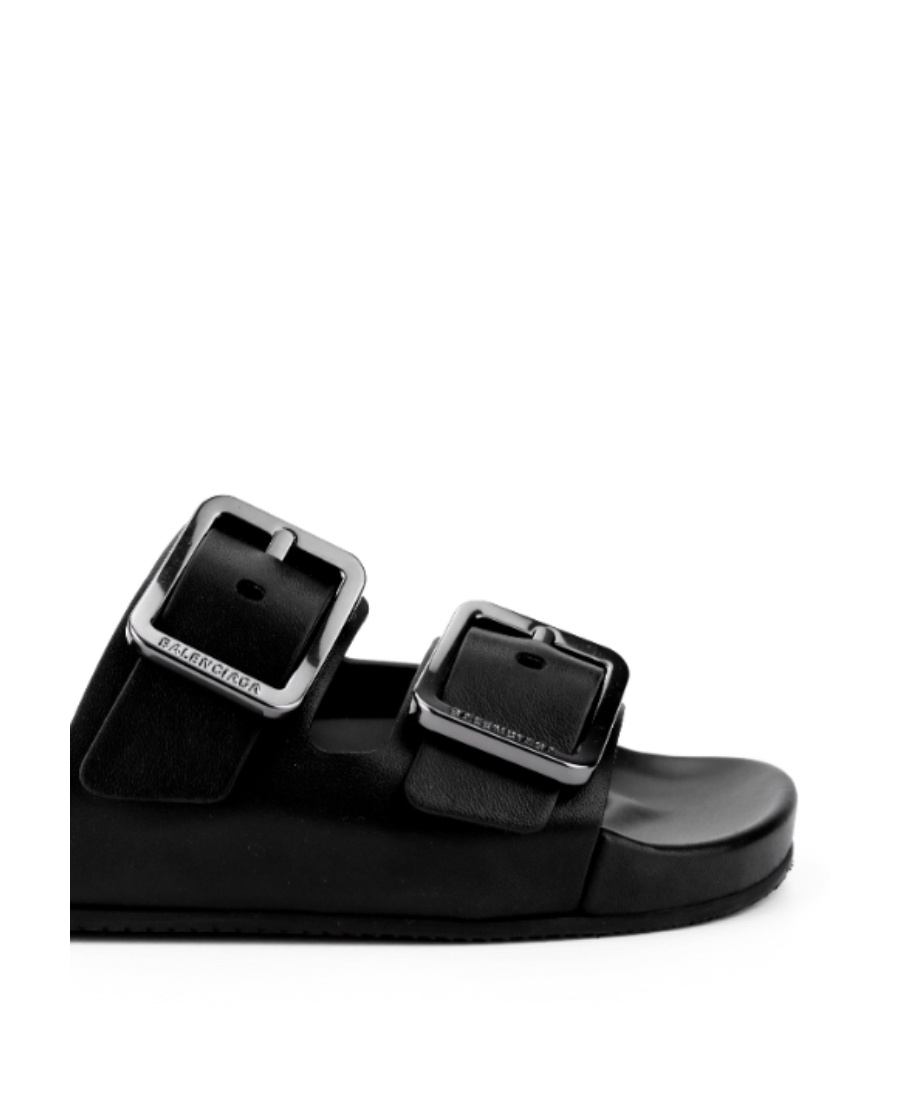 Balenciaga Mallorca Strap Sandals In Black
