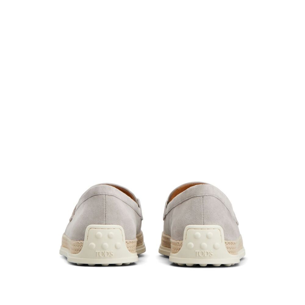 Tod's Leather Loafers In White