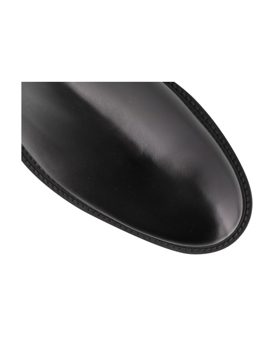 Tod's Leather Ankle Boots In Black