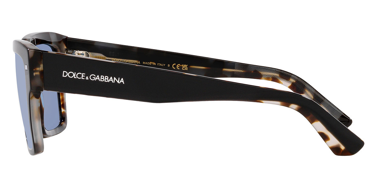 Dolce & Gabbana Logo-engraved Square-frame Sunglasses In Blue