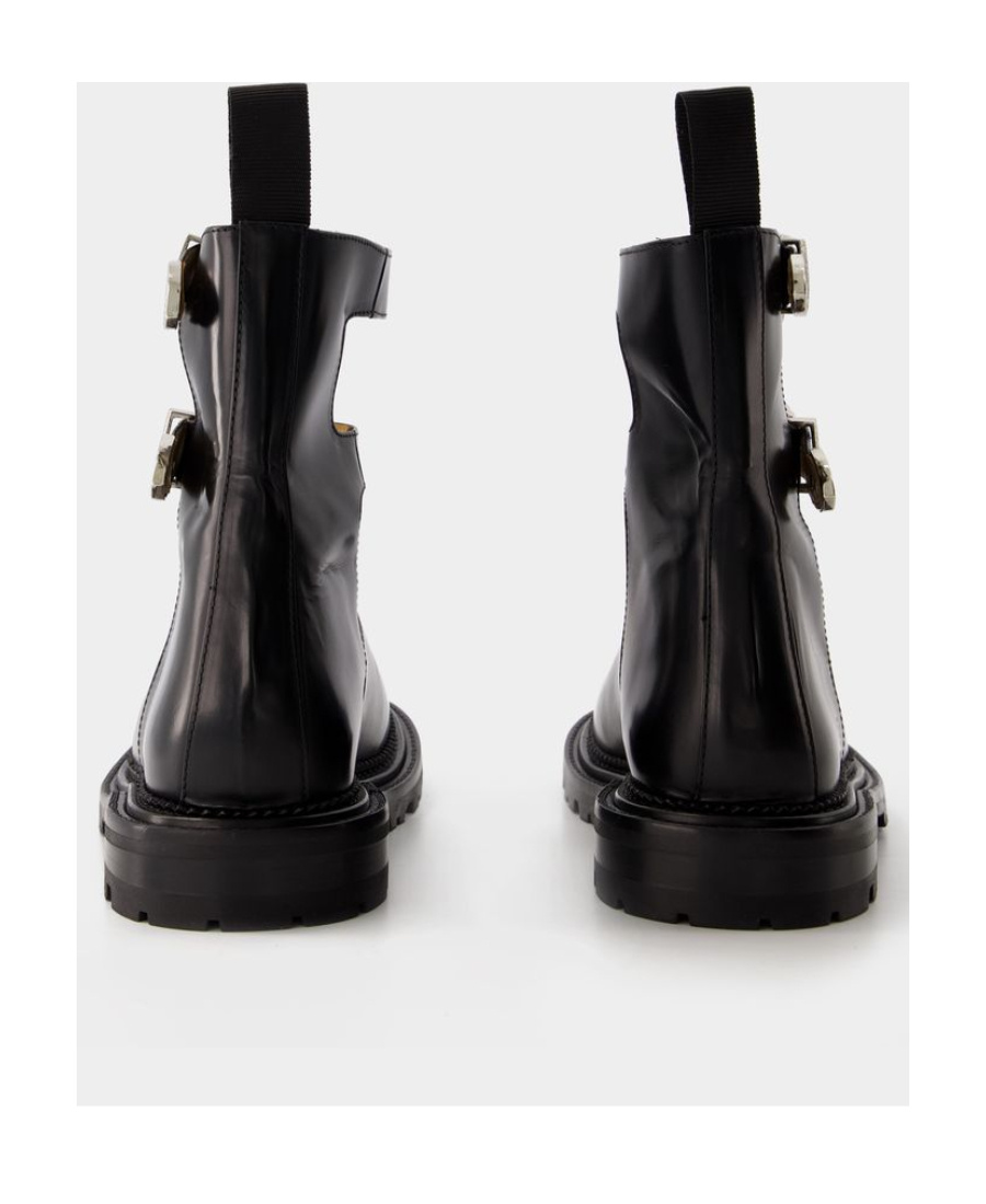 Shop Toga Pulla Buckled Ankle Boots In Black
