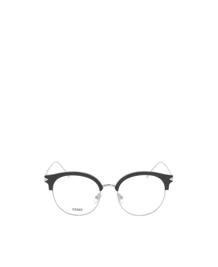 Fendi Eyewear Round Frame Glasses In White