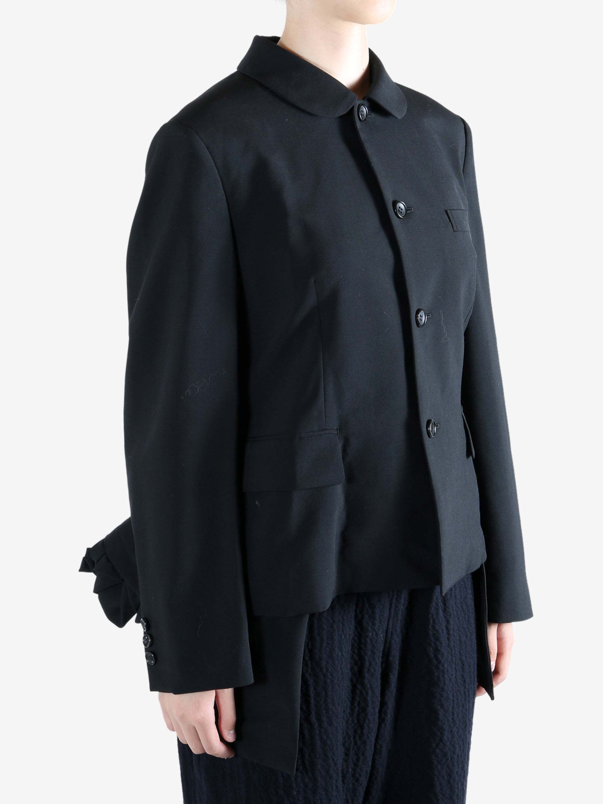 Comme Des Garçons Long Sleeve Casual Jacket In Black