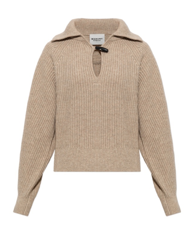 Isabel Marant Long-sleeved Sweater In Brown