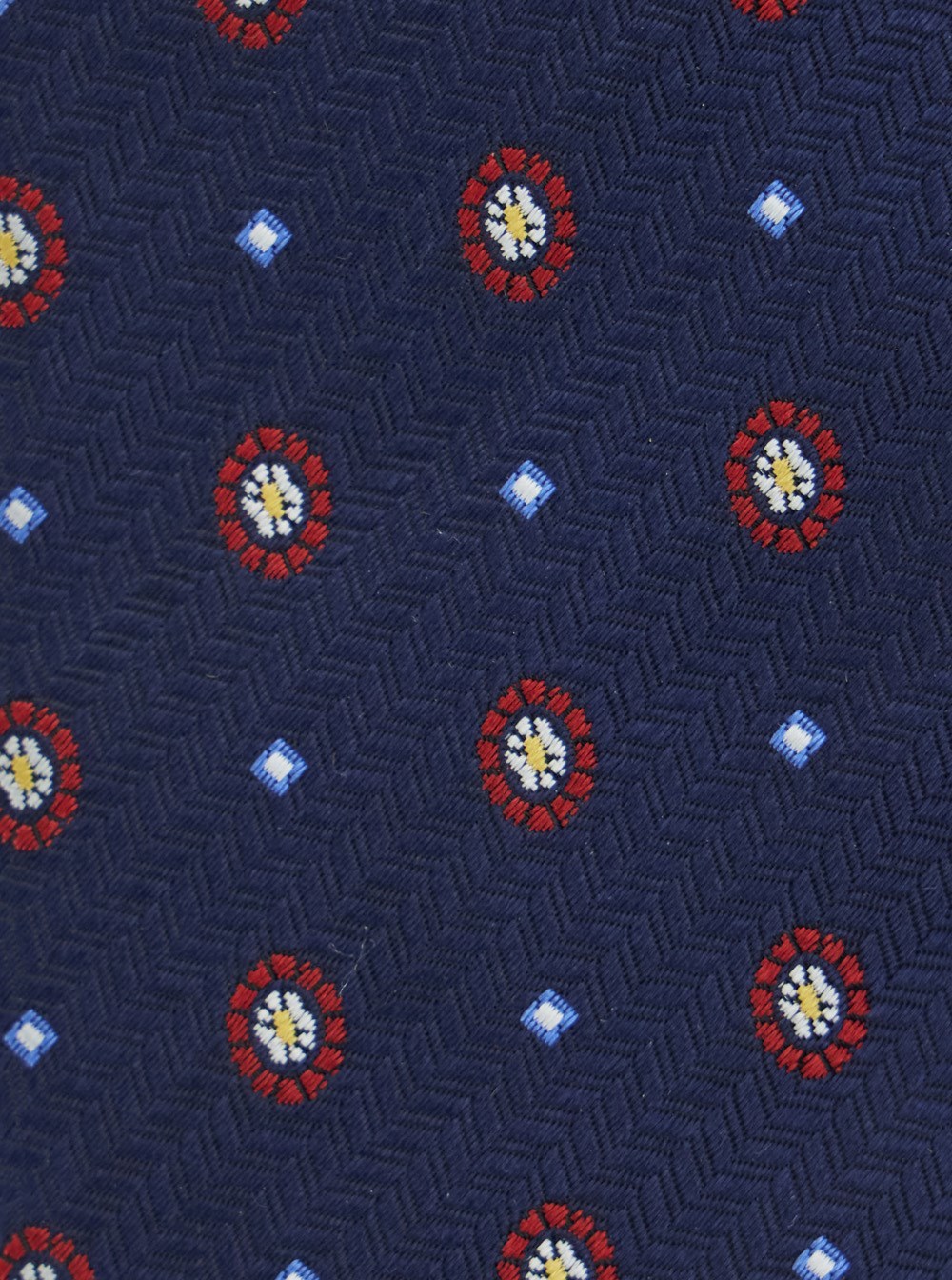 Valentino Pattern-jacquard Tie In Blue