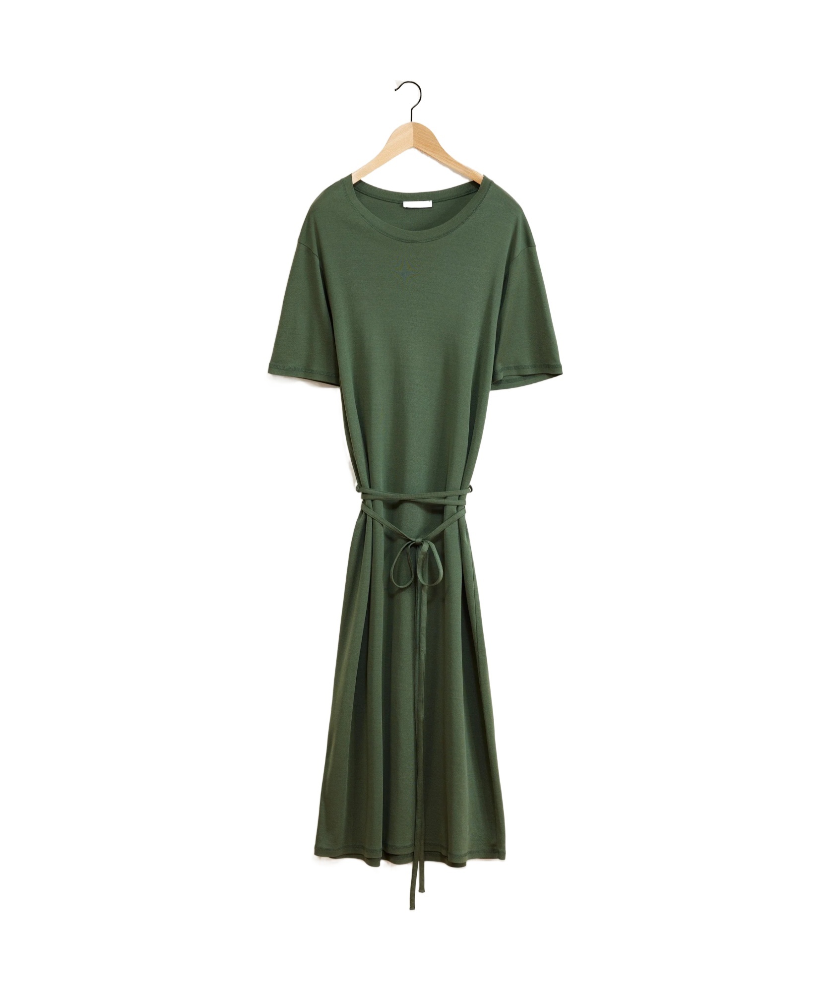 LEMAIRE BELTED T-SHIRT MAXI DRESS 