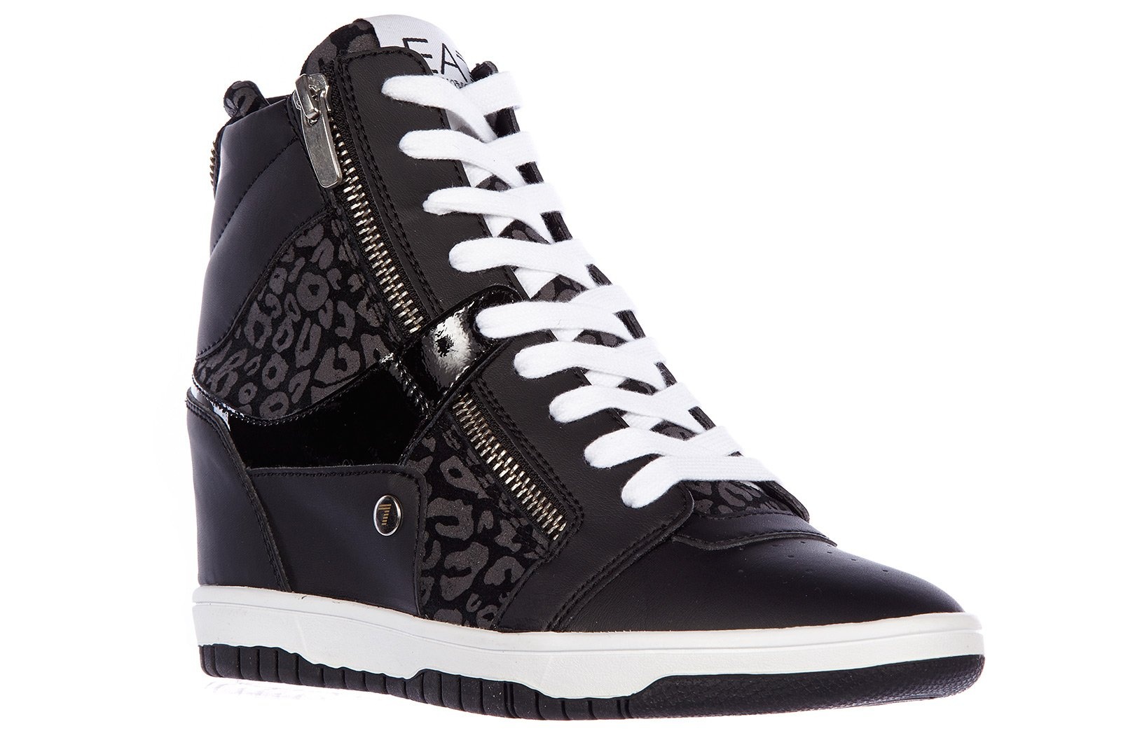 Ea7 High-top Leisure Sneakers In Black