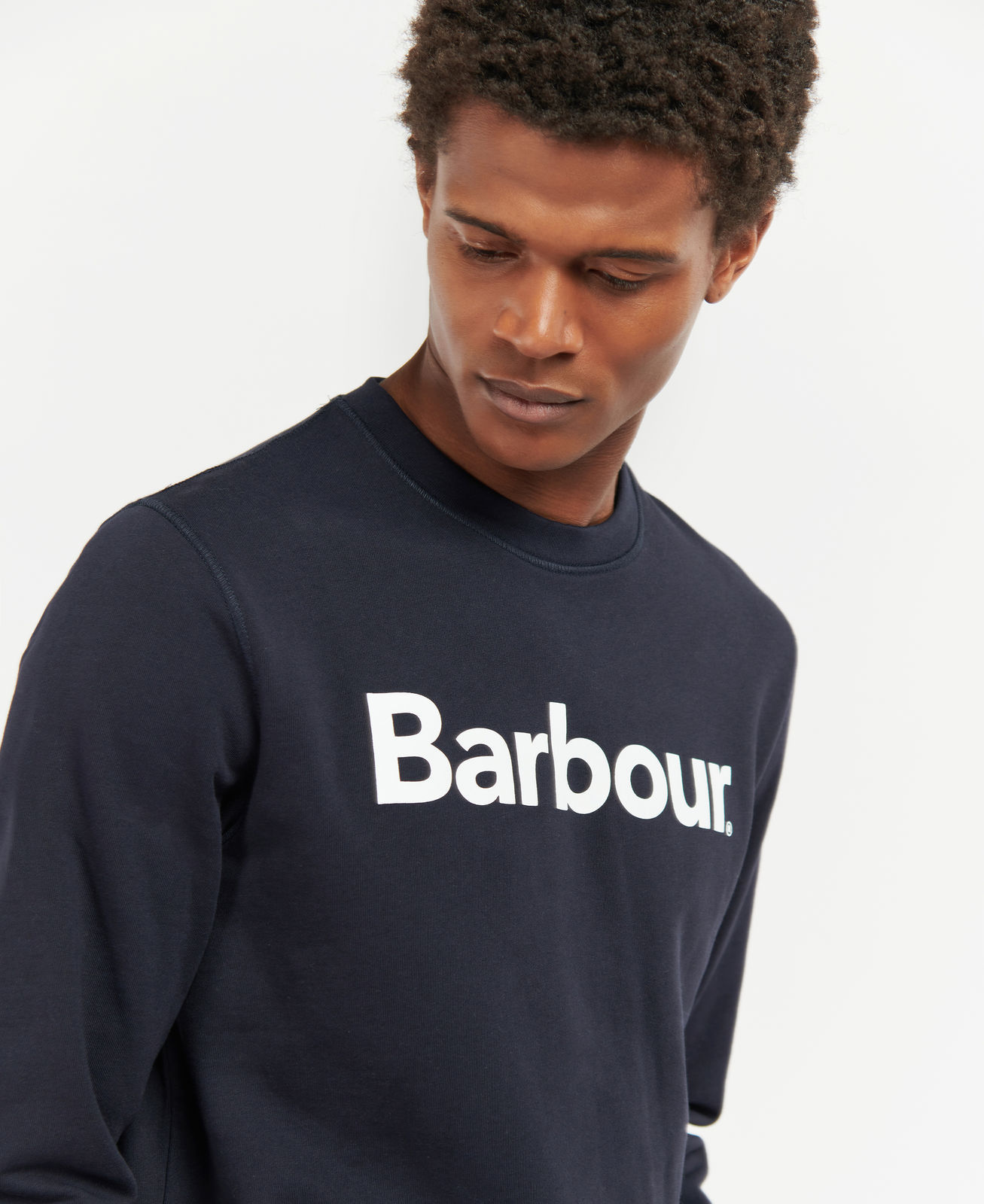 Barbour Long-sleeved Sweater In Black