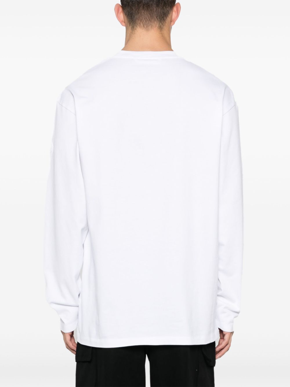 Moncler Logo-stamp Cotton T-shirt In White