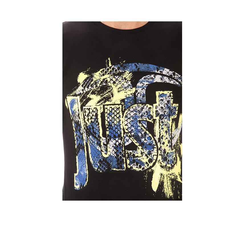 Just Cavalli Printed T-shirt In Black
