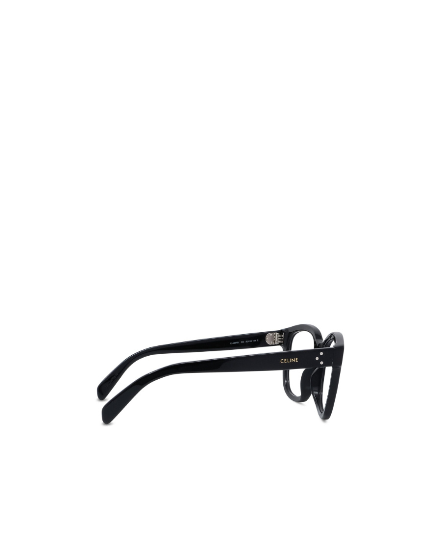 Celine Black Logo Square Frame Flat Mirror In Black