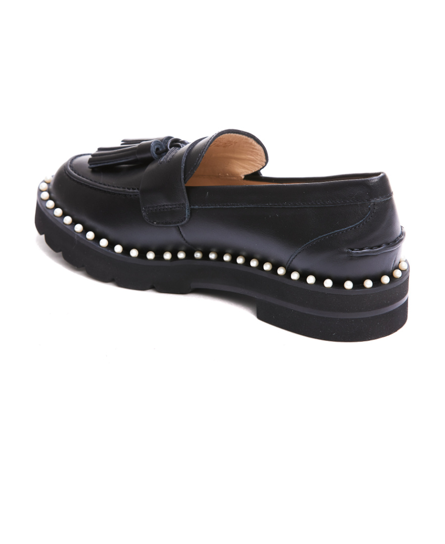 Stuart Weitzman Pearl Decorated With Love Shoes In Black