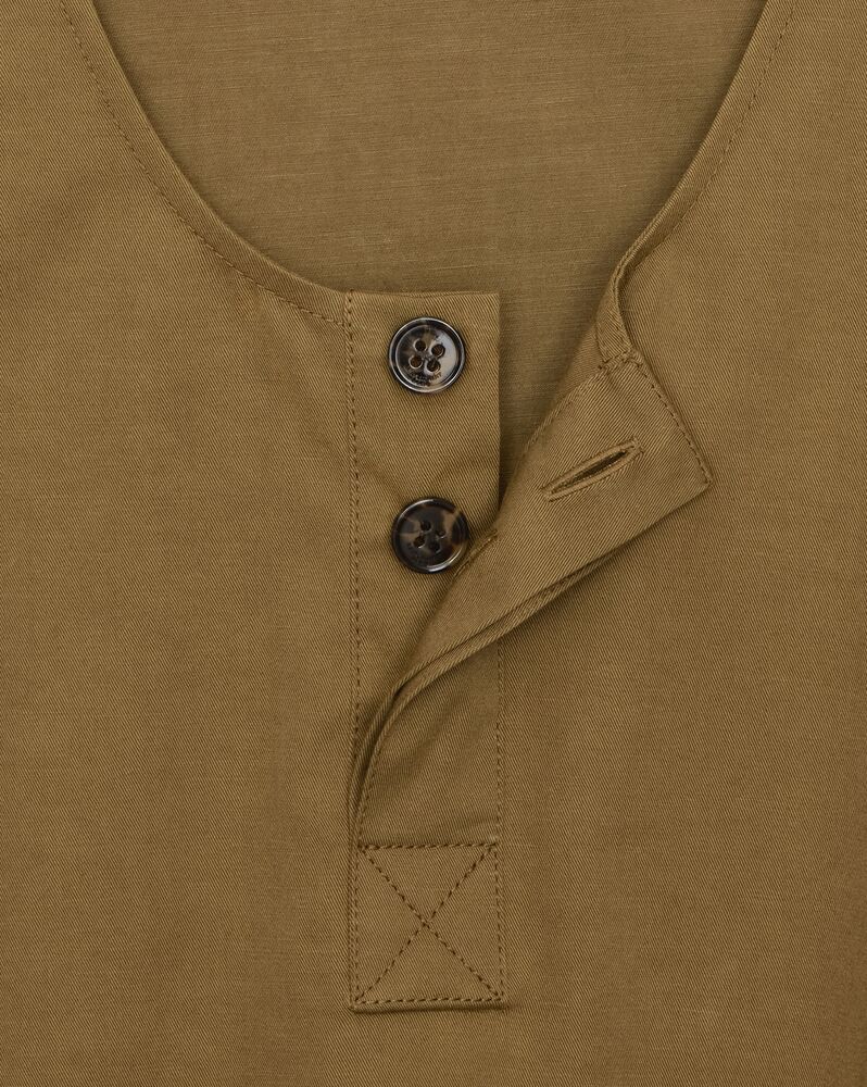 Saint Laurent Twill-weave Sleeveless Top In Brown
