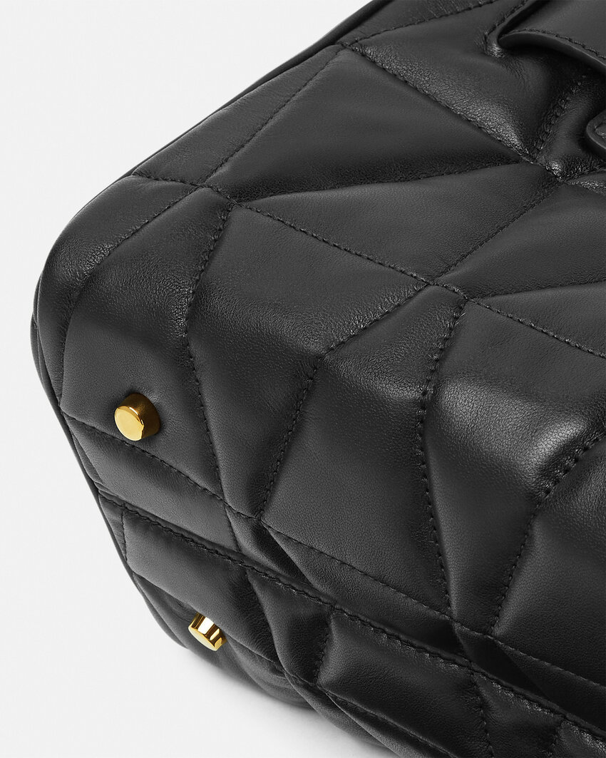 Versace Medusa '95 Top Handle Bag In Black