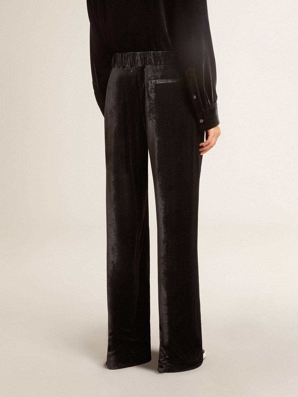 Golden Goose Elastic Inner Belt Casual Pants In Black