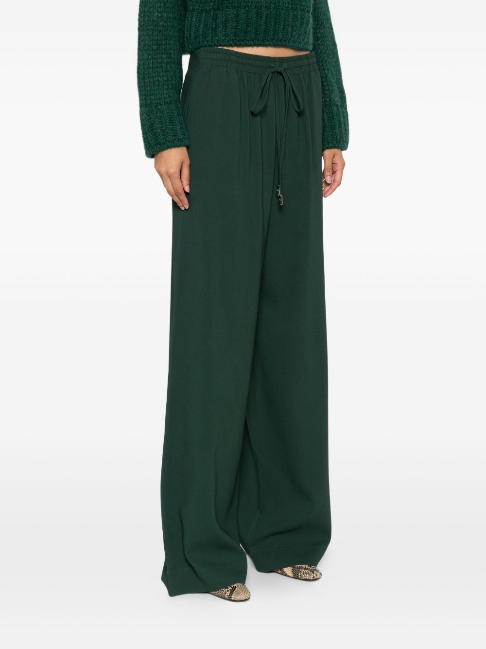 Ermanno Scervino Drawstring Track Pants In Green