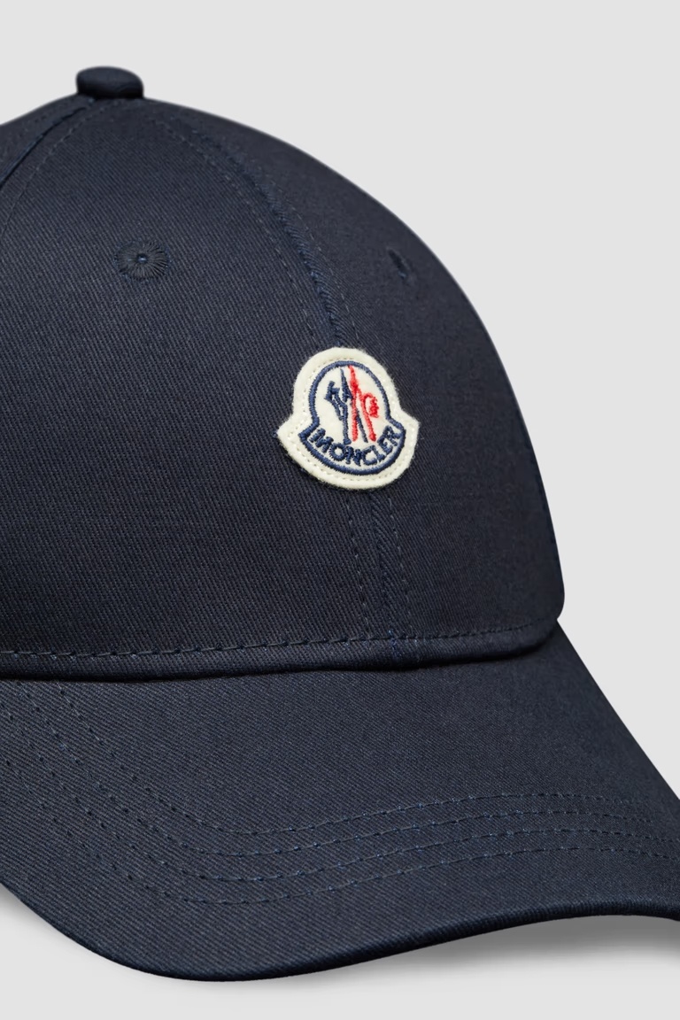 MONCLER COTTON GABARDINE BASEBALL CAP