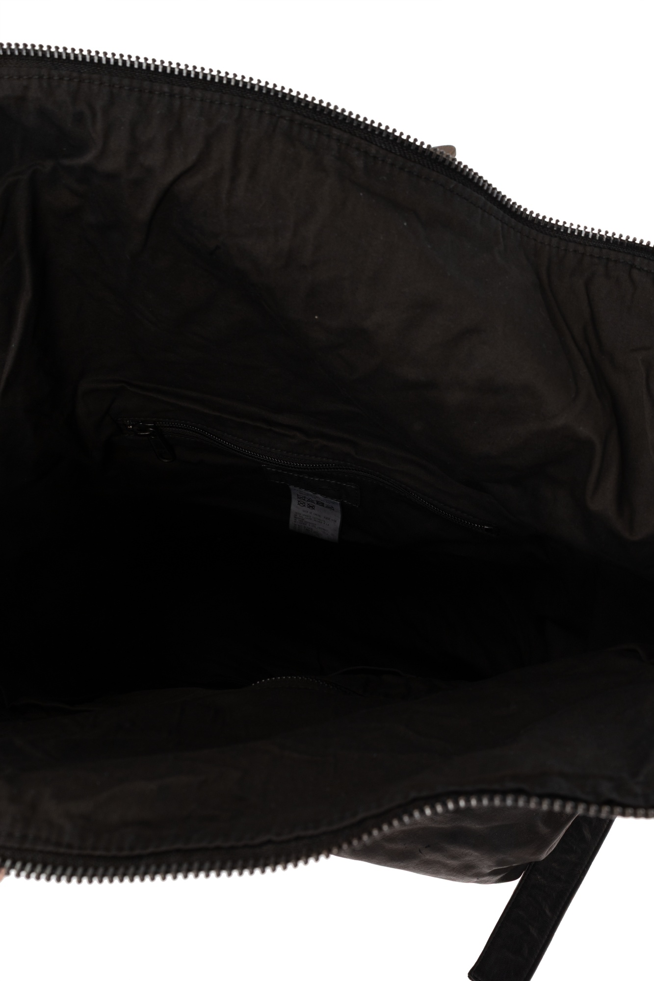 Yohji Yamamoto Zippered Shoulder Bag In Black