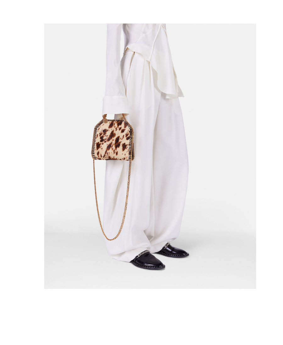 Stella Mccartney Falabella Chain-link Detailing Loafers In Black