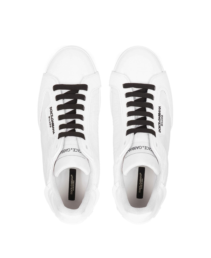 Dolce & Gabbana Logo-print Lace-up Sneakers In White