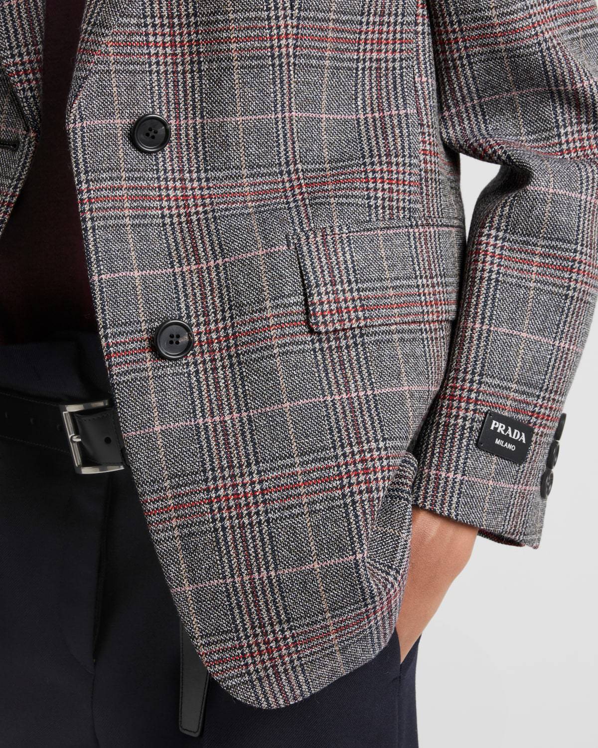 Prada Blazer Jacket In Gray