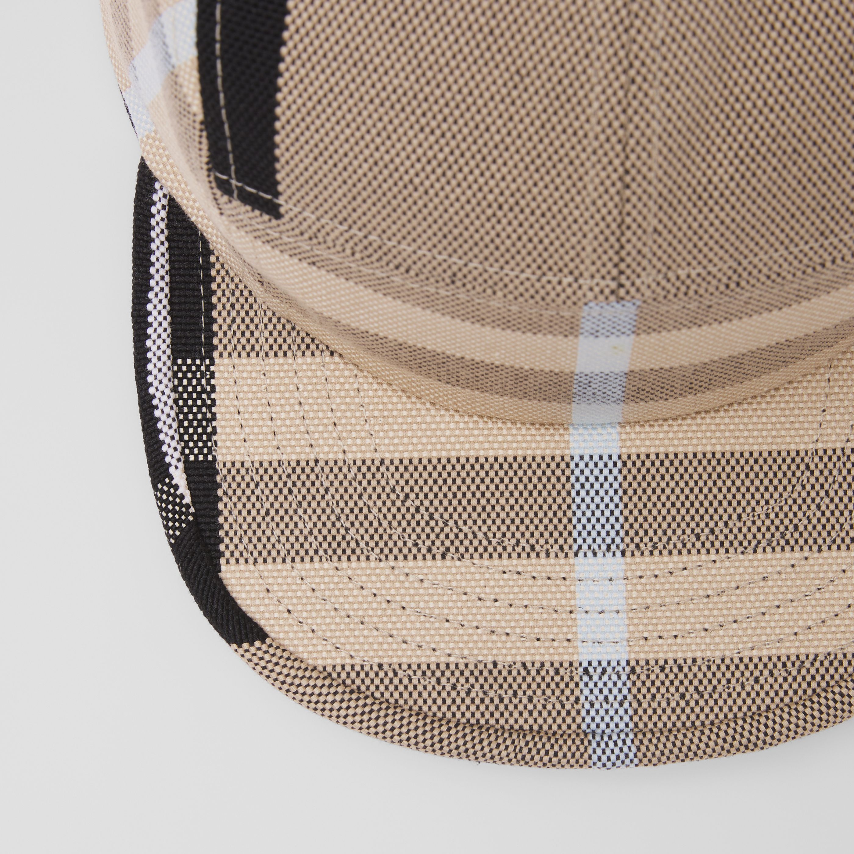 Burberry Check-print Canvas Cap In Brown