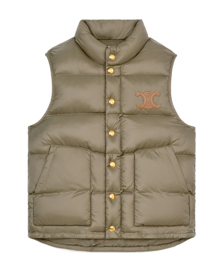 Celine Sleeveless Vest In Green
