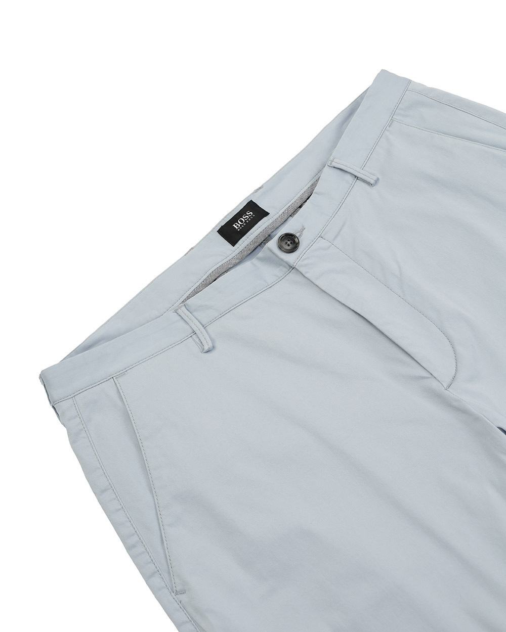 Shop Hugo Boss Straight Casual Pants In Blue