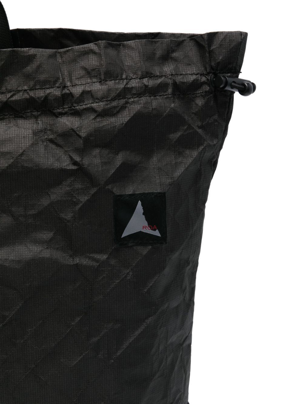 Roa Crinkled-finish Tote Bag In Black