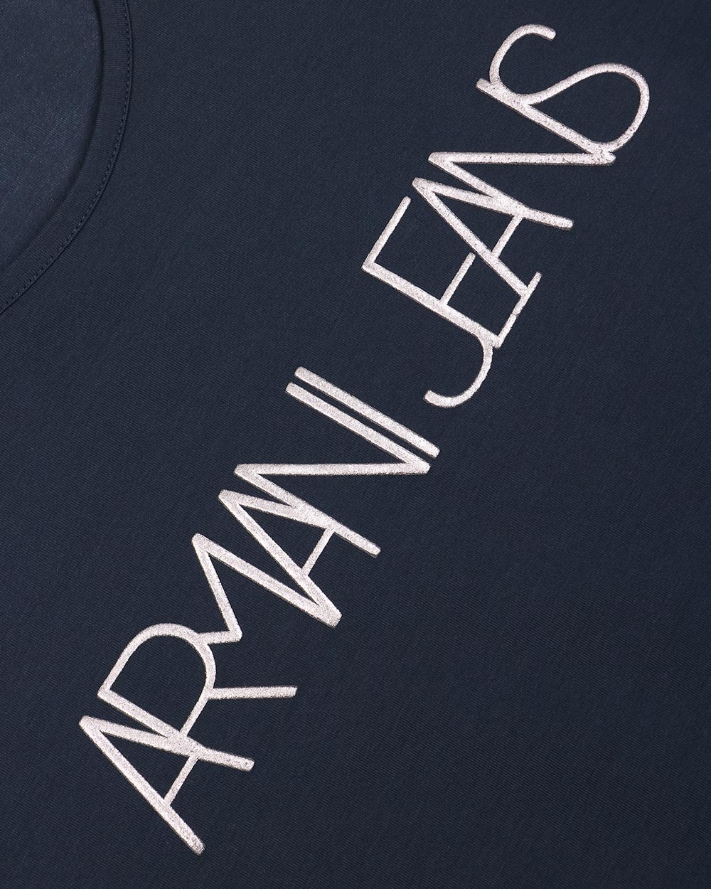 ARMANI JEANS ROUND COLLAR AND LONG-SLEEVED T-SHIRT