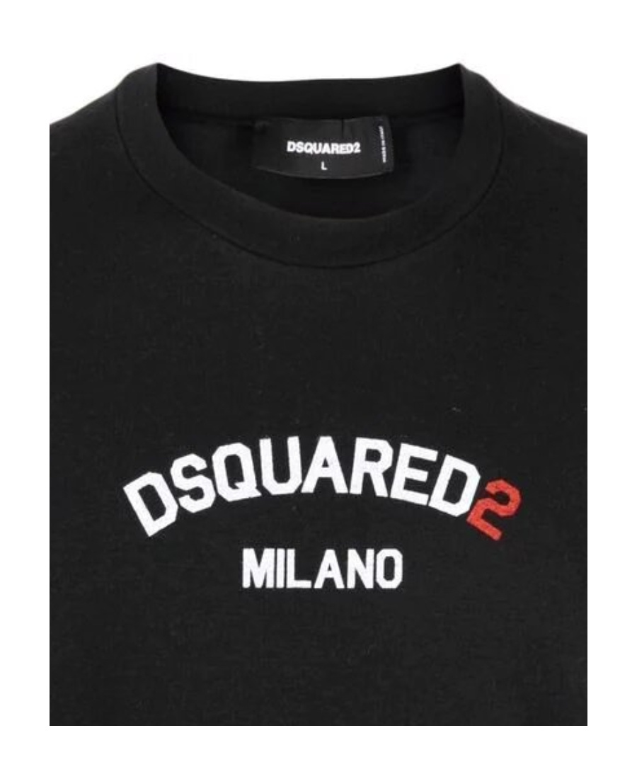 Dsquared2 Logo-print Cotton T-shirt In Black
