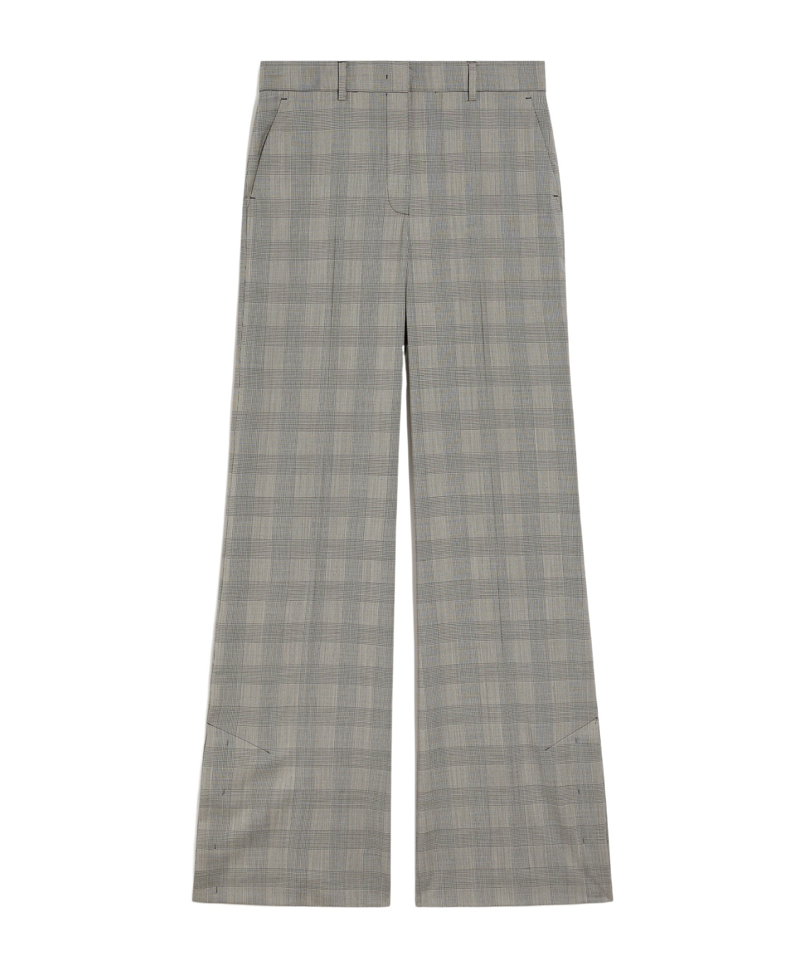 Shop Sportmax Flared Tailored Trousers In Gray