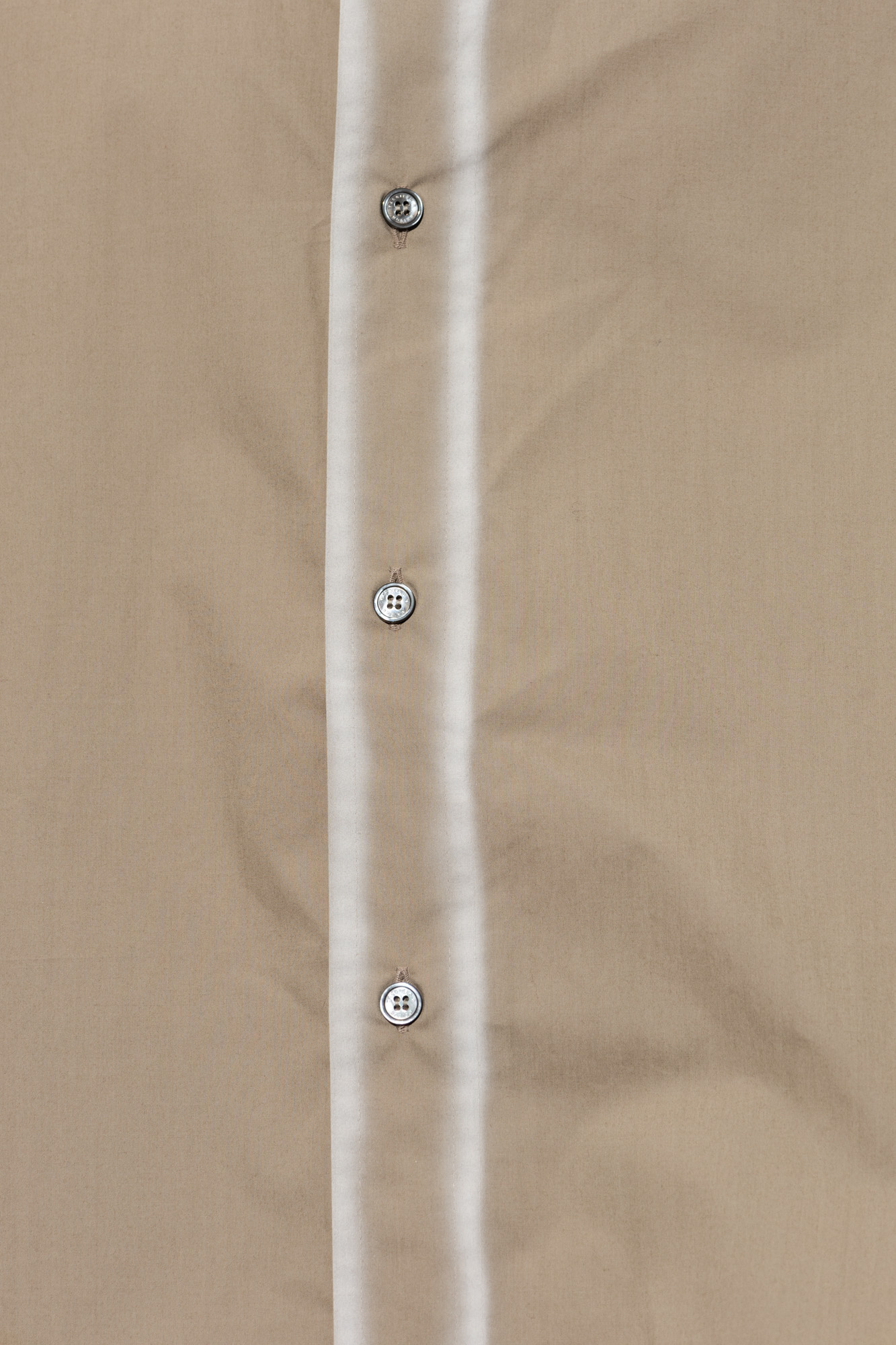 Mm6 Maison Margiela Contrasting-trim Poplin Shirt In Gray