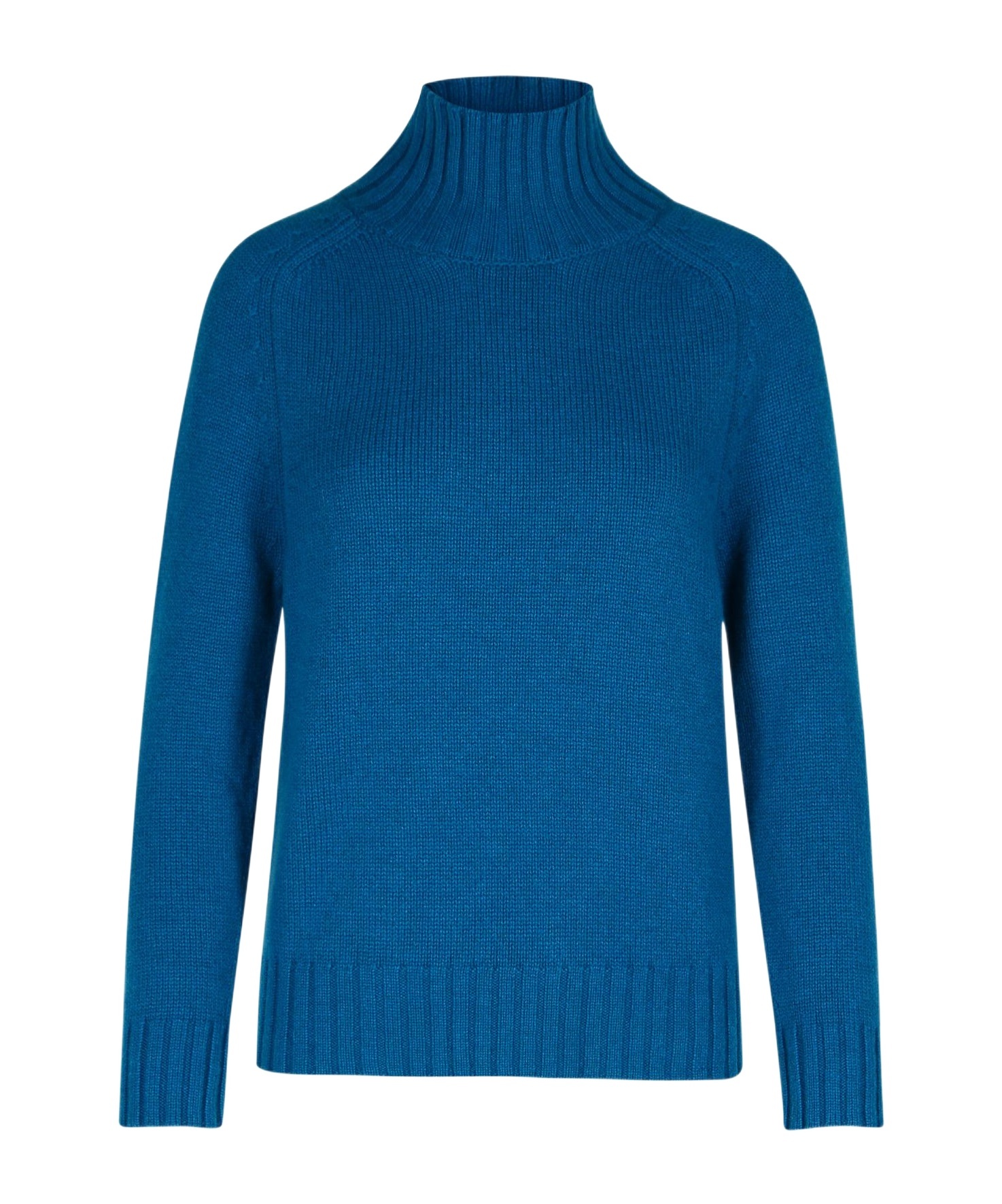 Purotatto Blue Cashmere Turtleneck Sweater In Blue