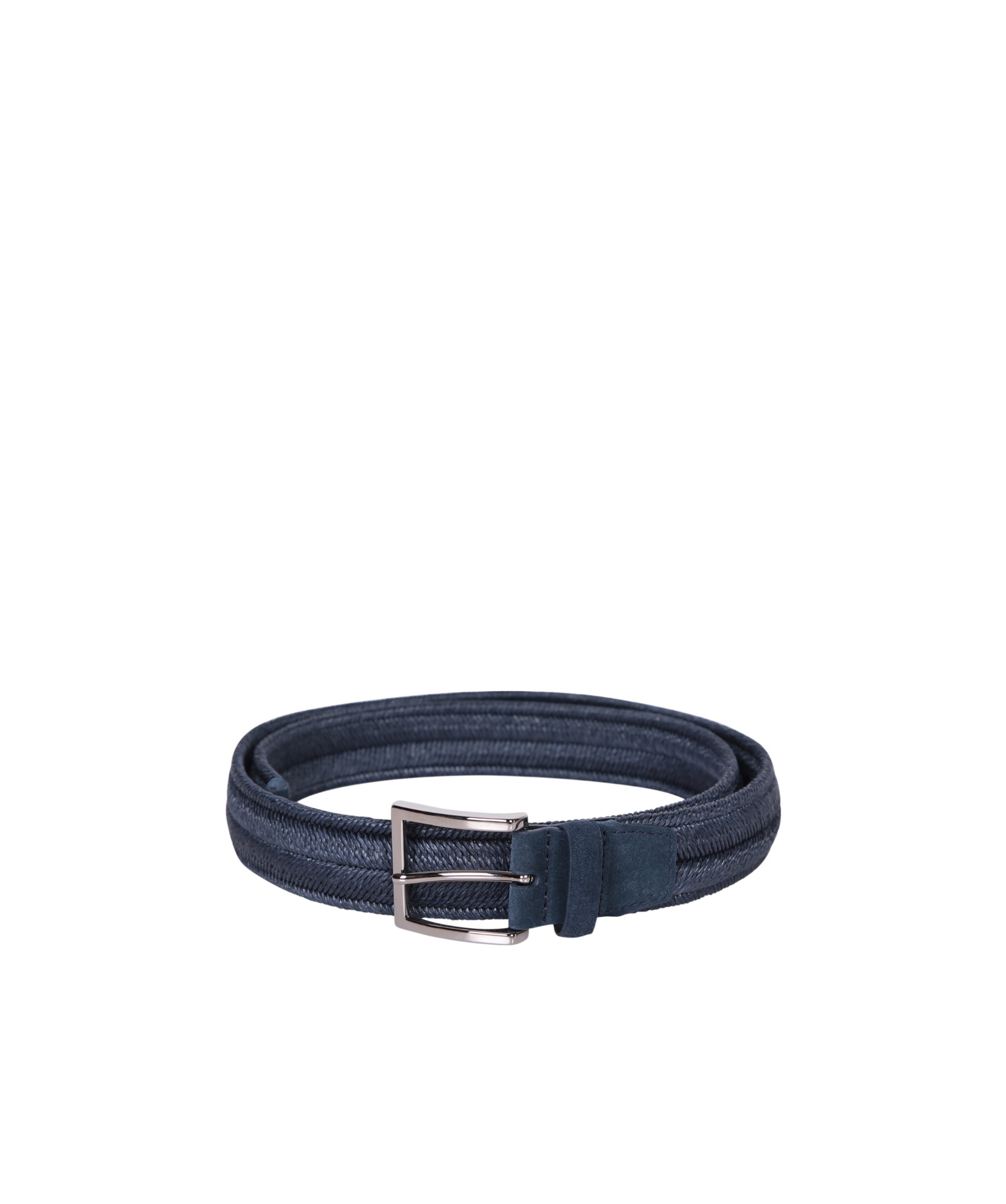 Orciani Buckle Woven Belt In Black