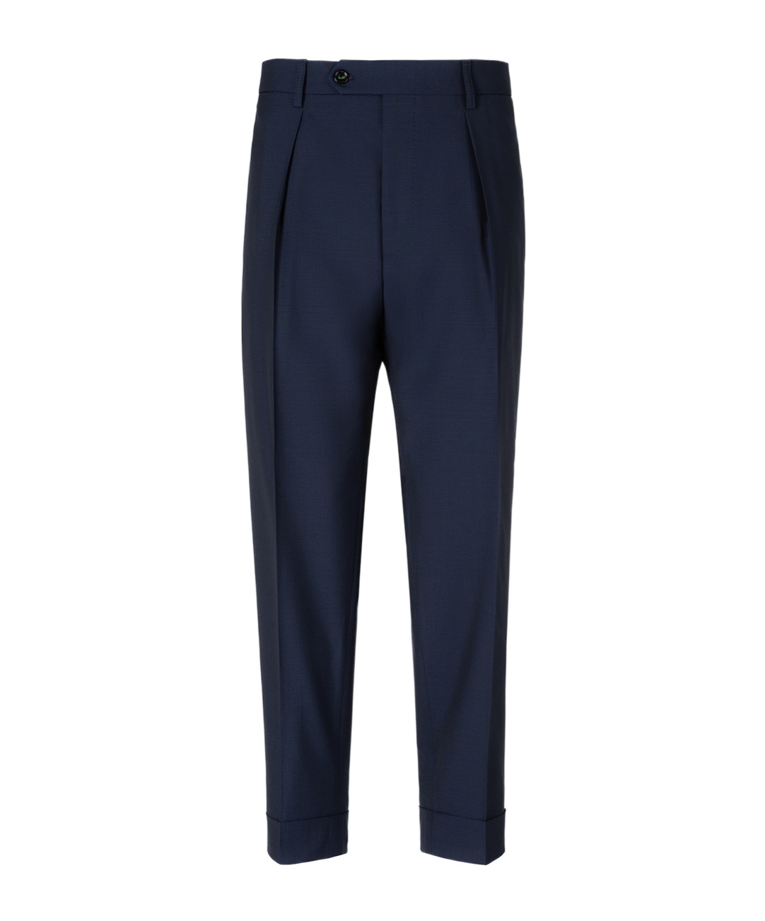 Berwich Tailored Oversized Pants With Classic Waistband In Black