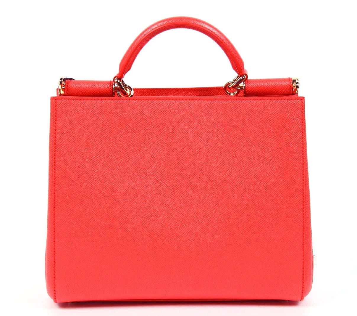 Dolce & Gabbana Logo Details Handbag In Orange
