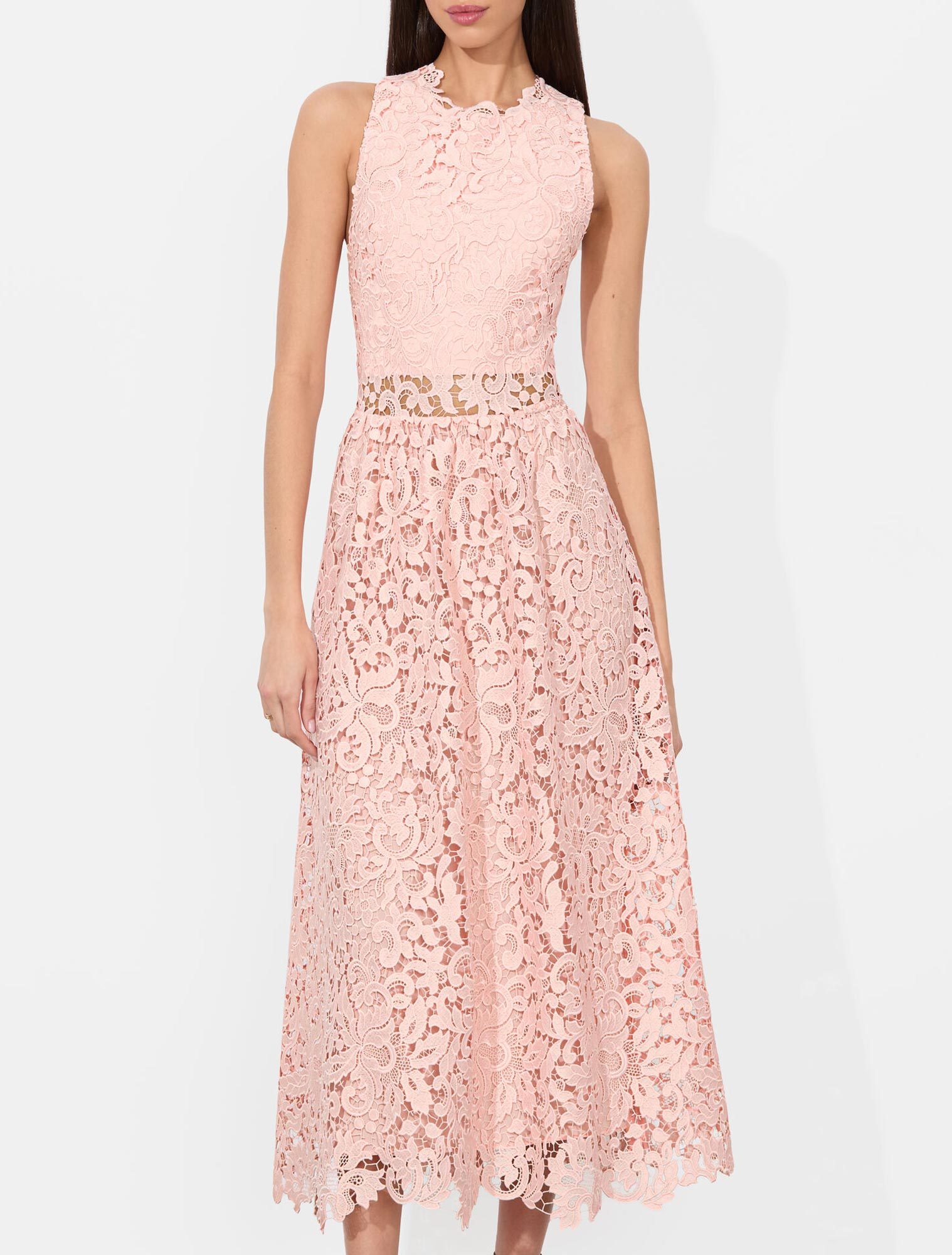 Alice And Olivia Sleeveless Babette Midi Dress